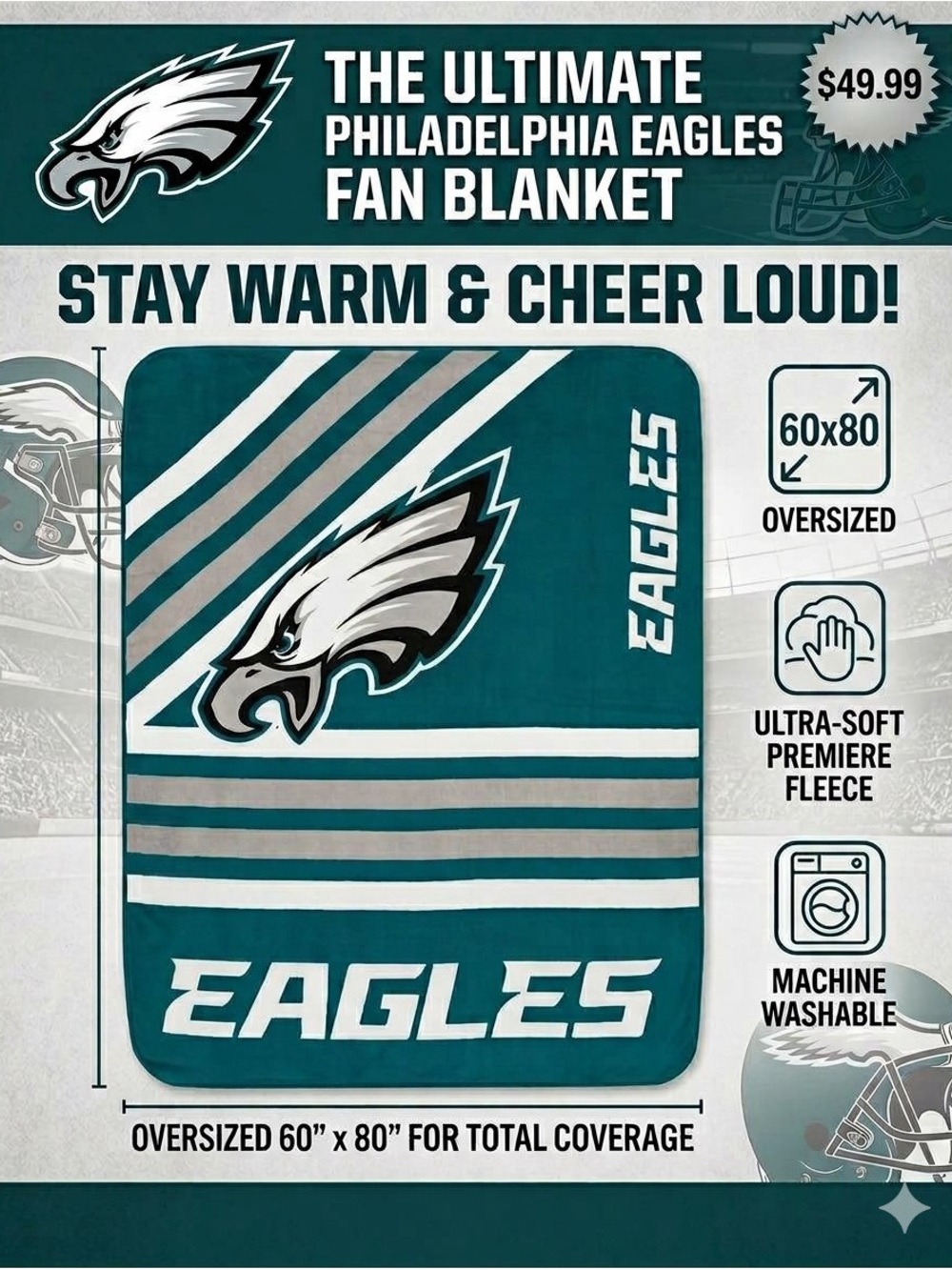 NFL Blanket | Philadelphia Eagles | 60x80